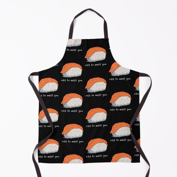 Item preview, Rice To Meet You Cute Nigiri Sushi | Funny Food Pun Art designed and sold by kuwagatamushi.