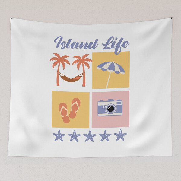 Item preview, Island Life Summer Vibe Illustration designed and sold by bolayousri.