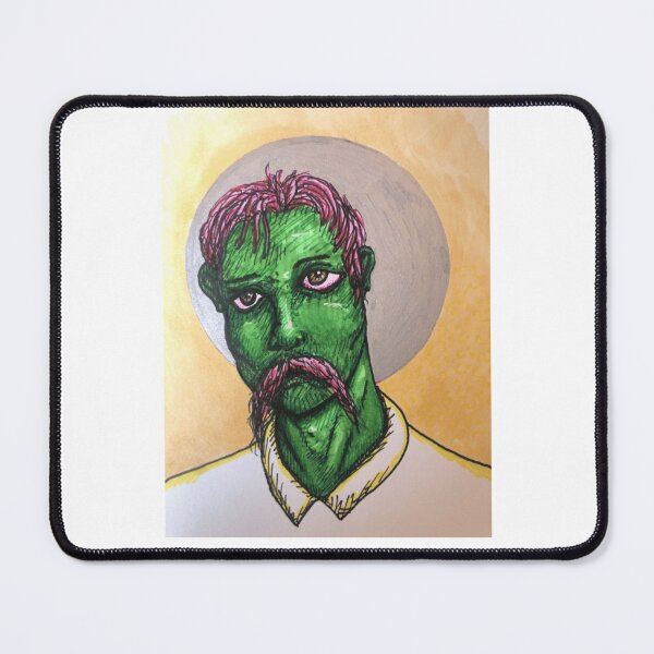 Item preview, Green Man Halo Surreal Portrait Art designed and sold by lmegder.