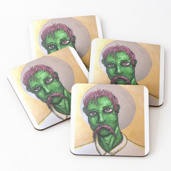 Item preview, Green Man Halo Surreal Portrait Art designed and sold by lmegder.