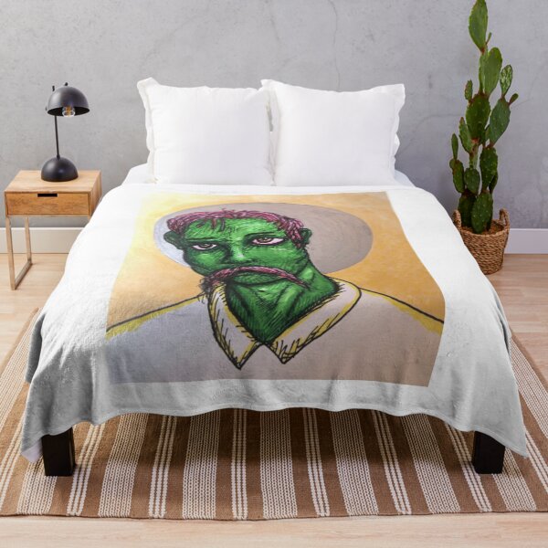 Item preview, Green Man Halo Surreal Portrait Art designed and sold by lmegder.