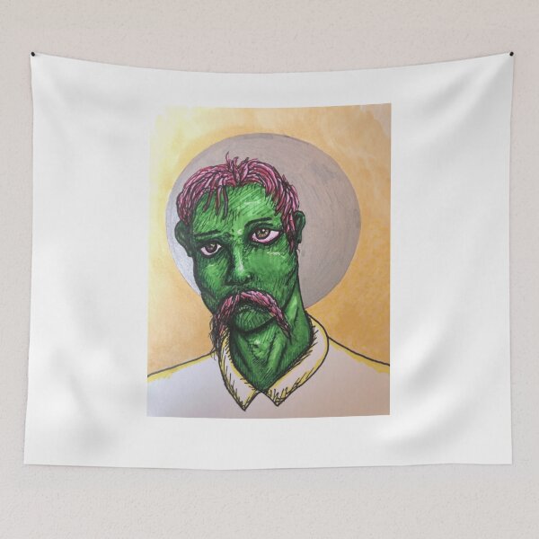Item preview, Green Man Halo Surreal Portrait Art designed and sold by lmegder.