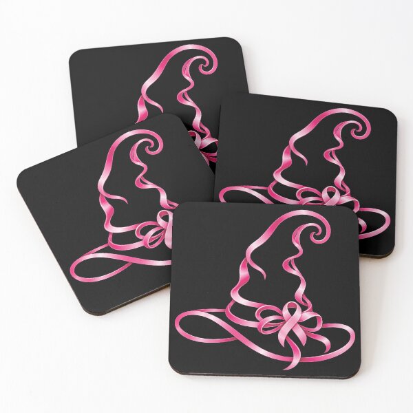 Item preview, Funny Witch Halloween, Pink Ribbon Witch Hat Breast Cancer designed and sold by KodiakMillyy.