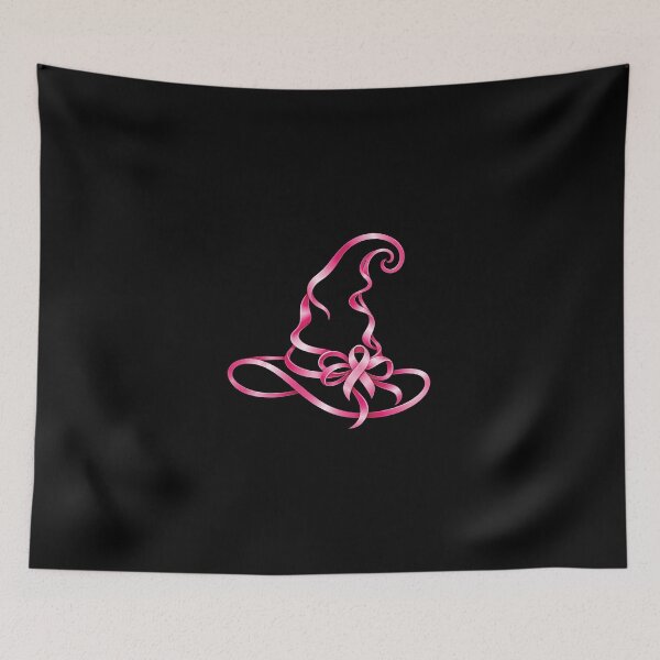 Item preview, Funny Witch Halloween, Pink Ribbon Witch Hat Breast Cancer designed and sold by KodiakMillyy.