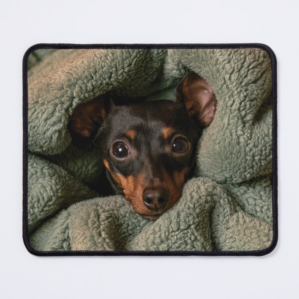 Item preview, Minitiature Pinscher in Blanket 01 designed and sold by Elisabeth Lucas.