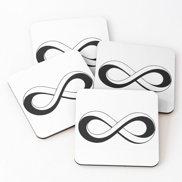 Item preview, 3D Infinity Symbol Black Minimalist Vector Graphic Art designed and sold by FemmePod.
