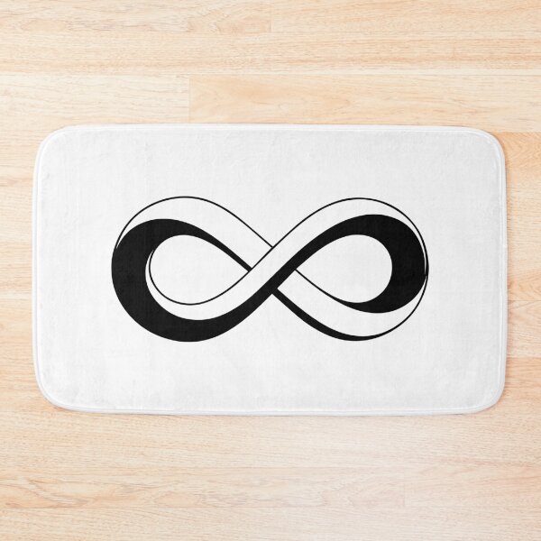 Item preview, 3D Infinity Symbol Black Minimalist Vector Graphic Art designed and sold by FemmePod.