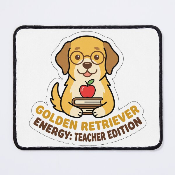 Item preview, Golden Retriever Energy Teacher Edition Funny Cute Dog Lover Teacher Gift Tee designed and sold by NKWealthDesign.