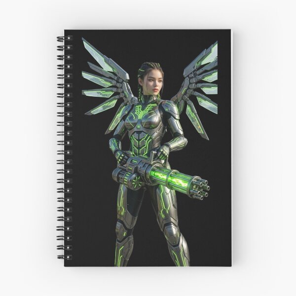 Item preview, Cyber Ranger Queen 2 - Neon Green Sci-Fi Armor Girl designed and sold by EvolutionMerch.