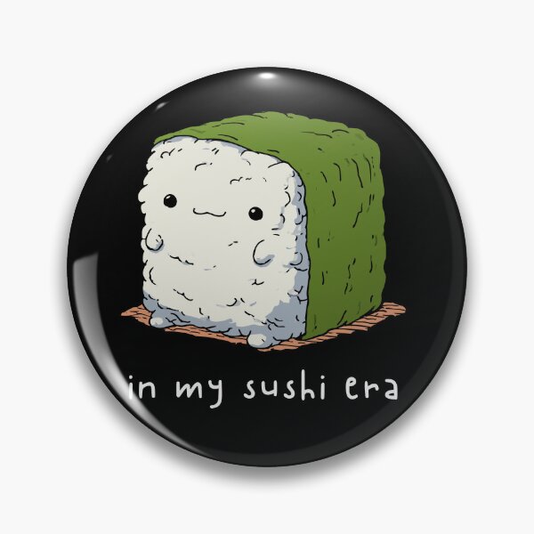 Item preview, In My Sushi Era Cute Onigiri Roll | Funny Food Meme Art designed and sold by kuwagatamushi.