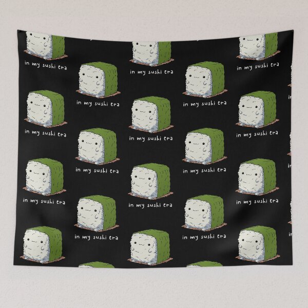 Item preview, En mi era del sushi Lindo rollo de onigiri | Divertido meme de comida Arte designed and sold by kuwagatamushi.
