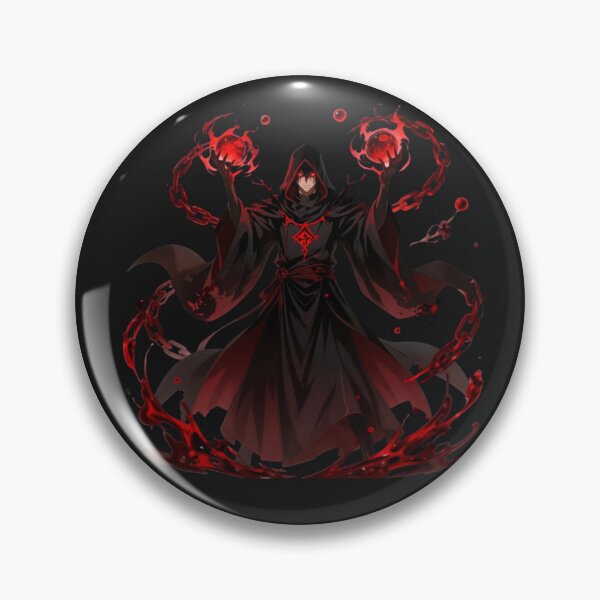 Artikelvorschau, Blood Mage Spell Caster - Dark Sorcerer Magic - Urban Fantasy Anime Character entworfen und verkauft von Revyra Design .