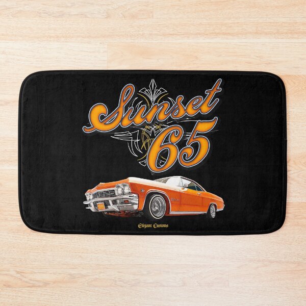 Item preview, 1965 Impala Sunset 65 with text - Lowrider, Kustom, Hot Rod, Muscle Car designed and sold by Elegant Customs.