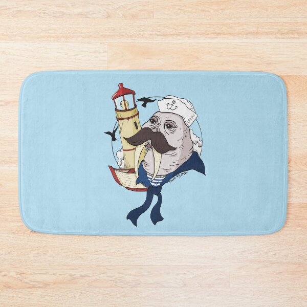 Item preview, Sailor Walrus - Nautical Illustration designed and sold by ThaisMelo.