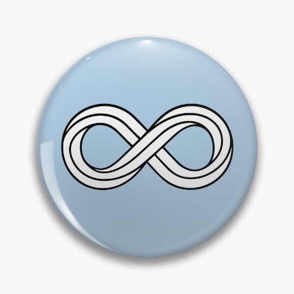 Item preview, 3D Infinity Symbol Black Minimalist Vector Line Art designed and sold by FemmePod.