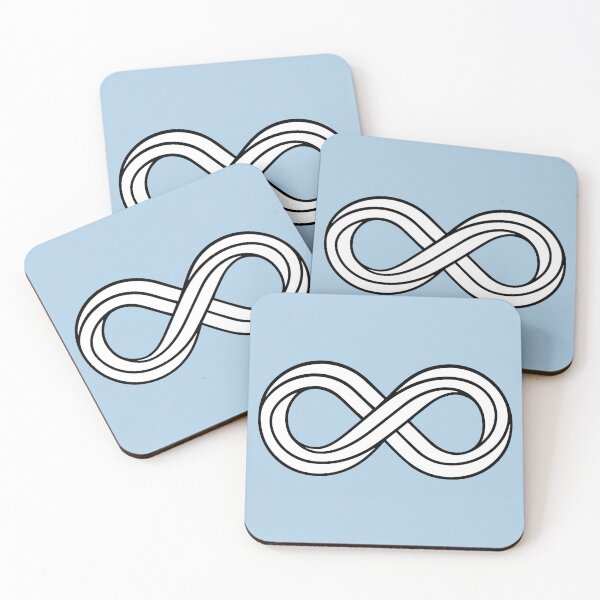 Item preview, 3D Infinity Symbol Black Minimalist Vector Line Art designed and sold by FemmePod.