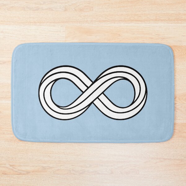 Item preview, 3D Infinity Symbol Black Minimalist Vector Line Art designed and sold by FemmePod.