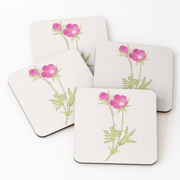 Item preview, Watercolor Tall Poppymallow Flower- Texas Native Flower designed and sold by Marguerite Artistry.