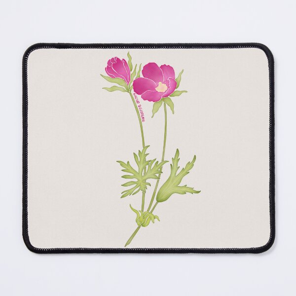 Item preview, Watercolor Tall Poppymallow Flower- Texas Native Flower designed and sold by Marguerite Artistry.