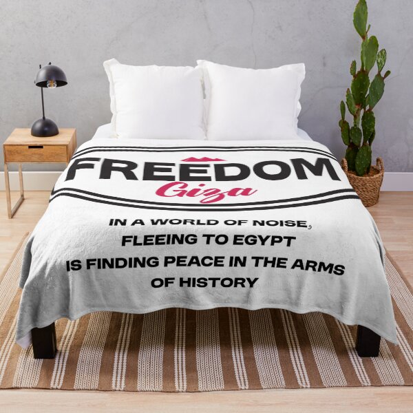 Item preview, Freedom Giza In A World Of Noise Pyramids Typography designed and sold by bolayousri.