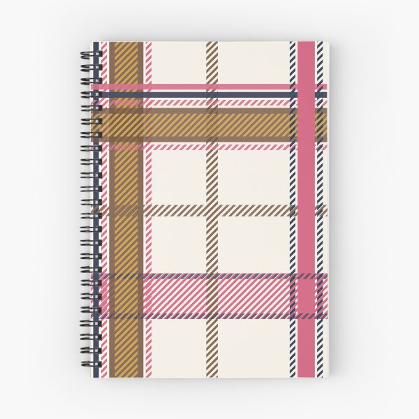 Item preview, Gingerbread and Rose Pink Plaid Pattern designed and sold by Momoko-Hikaru.
