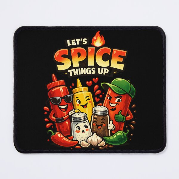 Item preview, Let’s Spice Things Up – Cute Spicy Food Cartoon designed and sold by SidTastic .