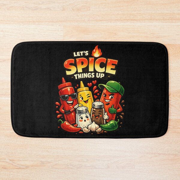 Item preview, Let’s Spice Things Up – Cute Spicy Food Cartoon designed and sold by SidTastic .