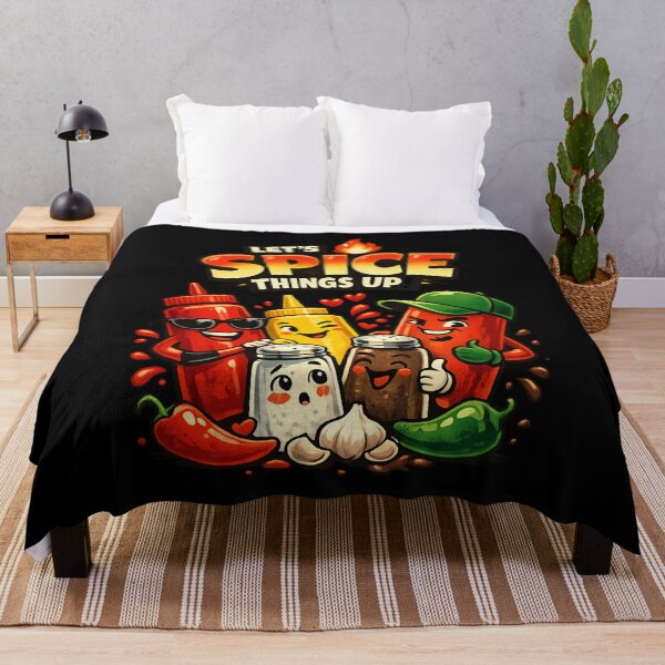 Item preview, Let’s Spice Things Up – Cute Spicy Food Cartoon designed and sold by SidTastic .