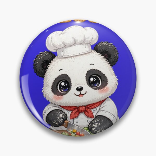Item preview, Cute Panda Chef Chopping Veggies on Tuesday - Kawaii Cooking Art designed and sold by Surviving Monday Club.