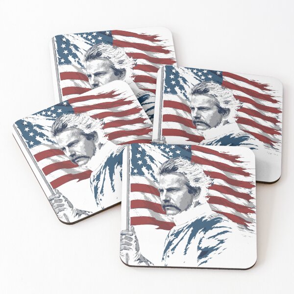 Item preview, Civil War Union Officer Tattered Flag Portrait designed and sold by Stayfrostybro.