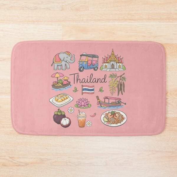 Item preview, Thailand Cute Pastel Collage  designed and sold by HowToCanadian.