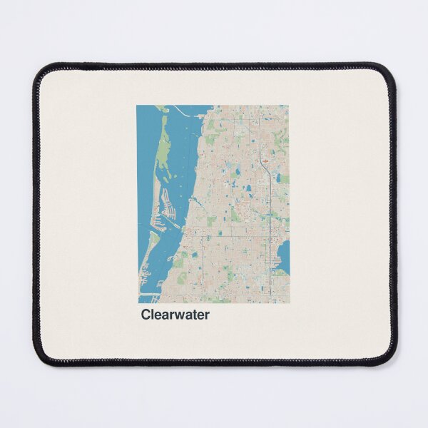 Item preview, Clearwater Minimalistic Map Art designed and sold by MapsNerd.