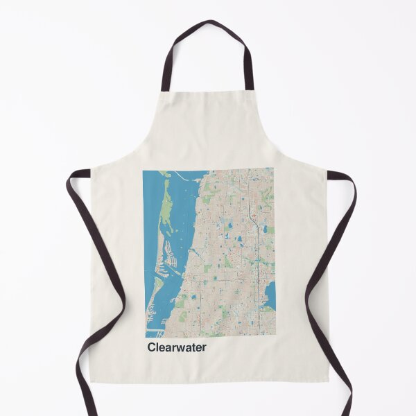 Item preview, Clearwater Minimalistic Map Art designed and sold by MapsNerd.