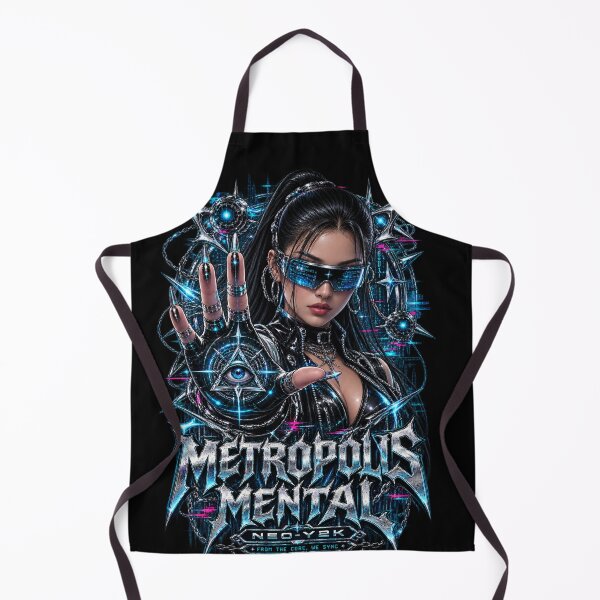 Item preview, Metropolis Mental - Neo Y2K Cyberpunk Metal designed and sold by wilnickvisuals.