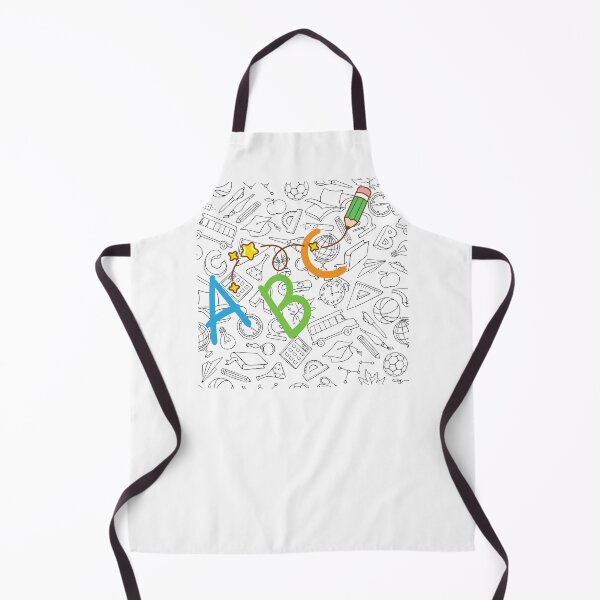 Item preview, Cute ABC Alphabet Back to School Doodle Pattern designed and sold by Esraa-Arts.