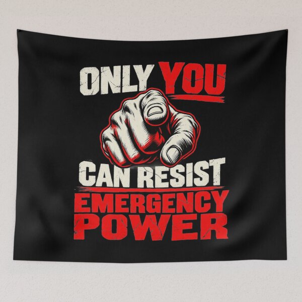 Item preview, Only You Can Resist Emergency Power Political Protest designed and sold by clothesy7.