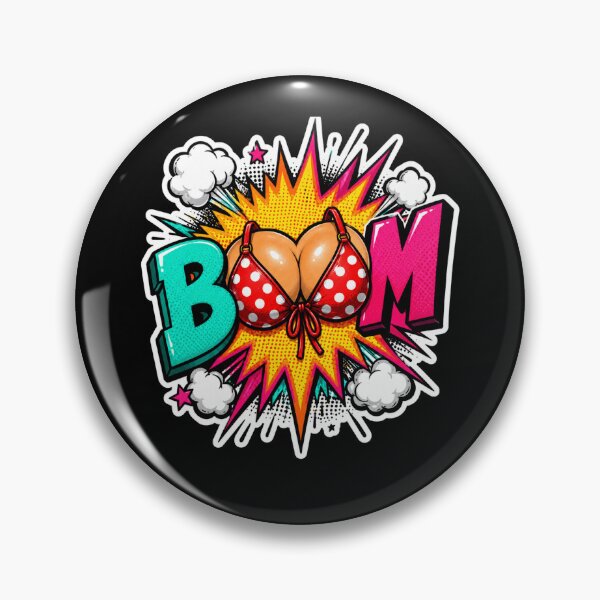 Item preview, Bikini BOOM Pop Art Comic Sticker designed and sold by Pigmentra.