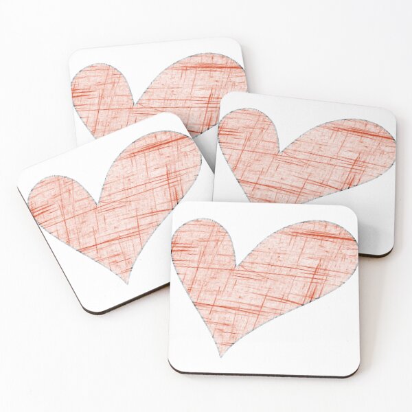 Item preview, Crosshatch Textured Red Heart Pencil Sketchм designed and sold by ZorianArt.