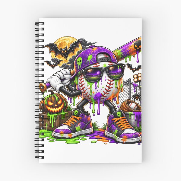 Item preview, Halloween Baseball Drip Character Spooky Sports Bat Pumpkin Season Baseball Lover designed and sold by 76Valeria.
