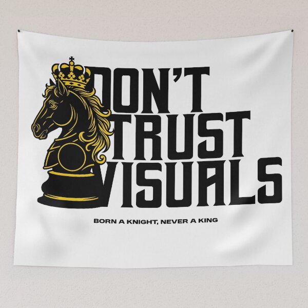 Item preview, Dont Trust Visuals Chess Knight Graphic designed and sold by bolayousri.
