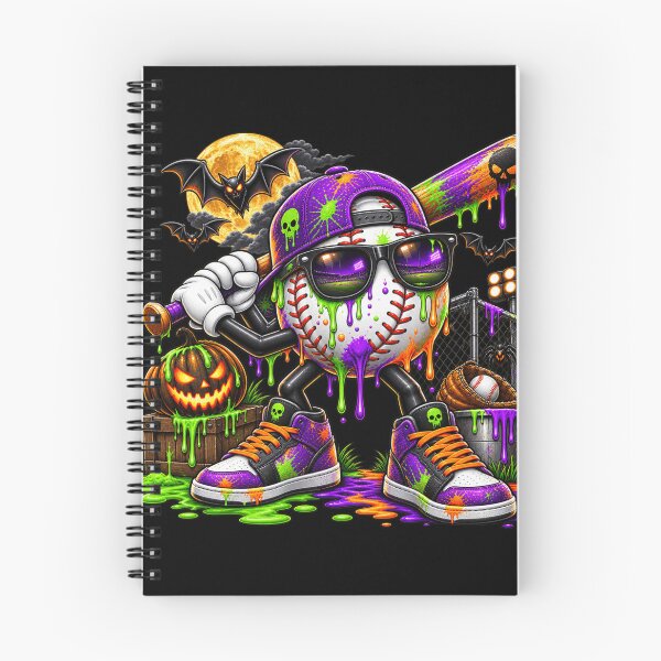 Item preview, Halloween Baseball Drip Character Spooky Sports Bat Pumpkin Season Baseball Lover designed and sold by 76Valeria.