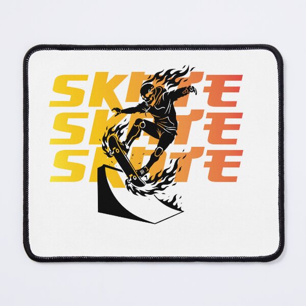Item preview, Skate Skate Skate Flaming Skeleton Graphic designed and sold by bolayousri.