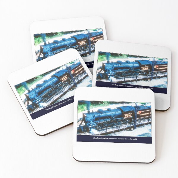 Item preview, Frostburg, Maryland, Locomotive and Coal Car on Turntable designed and sold by AMacGPhilly.