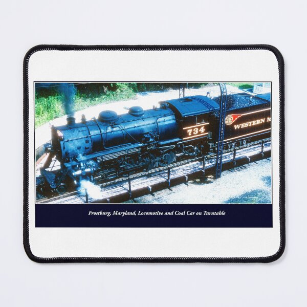 Item preview, Frostburg, Maryland, Locomotive and Coal Car on Turntable designed and sold by AMacGPhilly.