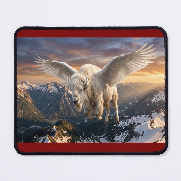 Item preview, white buffalo at sunset designed and sold by GAWPAWshop.