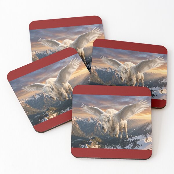 Item preview, white buffalo at sunset designed and sold by GAWPAWshop.