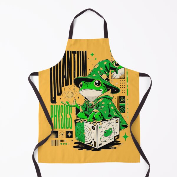 Item preview, Quantum Physics Frog Wizard Graphic Poster T-Shirt | Cute Science Professor Toad STEM Teacher Gift Green Gold Anime Art designed and sold by illeN-Art-World.