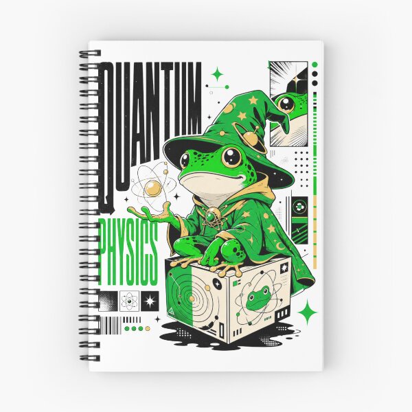 Item preview, Quantum Physics Frog Wizard Graphic Poster T-Shirt | Cute Science Professor Toad STEM Teacher Gift Green Gold Anime Art designed and sold by illeN-Art-World.