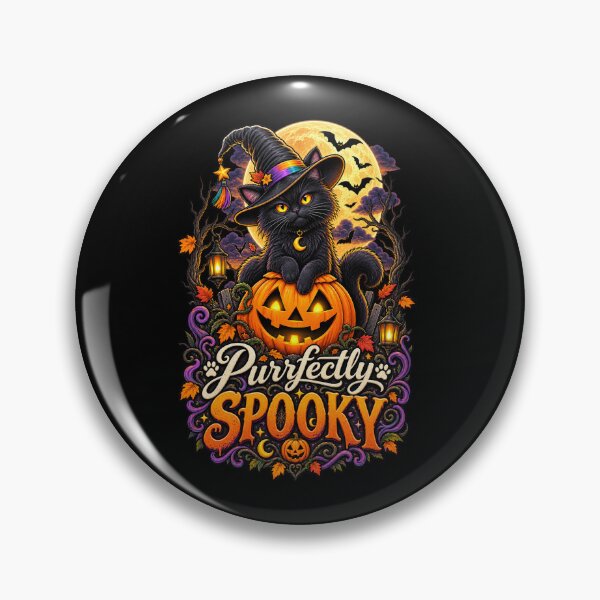 Item preview, Purrfectly Spooky Black Cat designed and sold by Lombardino.
