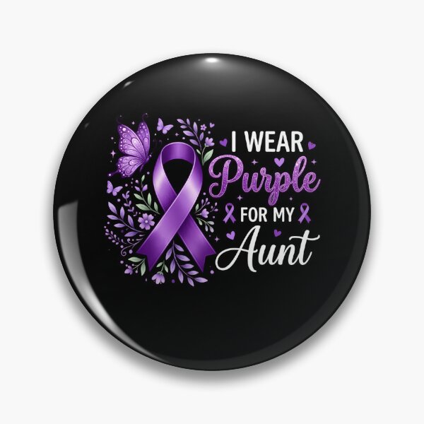 Item preview, I Wear Purple For My Aunt Awareness Family Support designed and sold by w66aboo.
